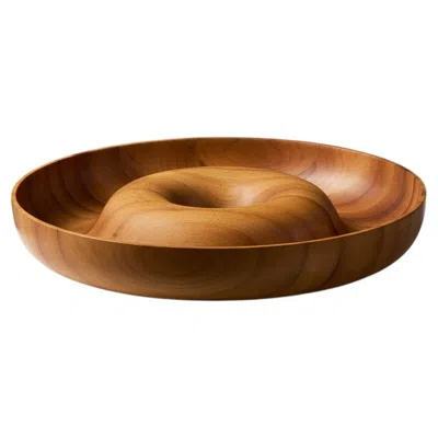 Pre-owned Hans Sandgren Jakobsen Sculptural Dish 'ripples' Designed By , Denmark, 2003 In Brown
