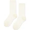 Hansel From Basel Anise Check Sheer Ankle Socks In White