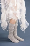 Hansel From Basel Baby Alpaca Blend Knee High Socks In Gray