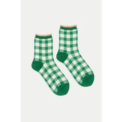 Hansel From Basel Green Shirley Short Crew Socks