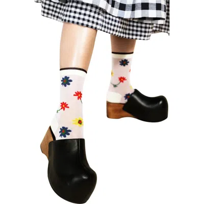 Hansel From Basel Louann Sheer Crew Socks