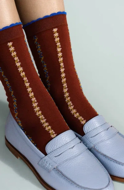 Hansel From Basel Louelle Crew Socks In Multi