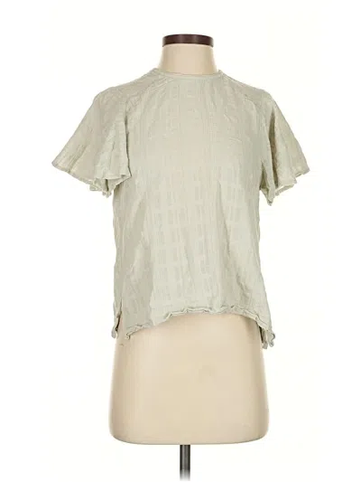 Pre-owned Hansel From Basel Short Sleeve Blouse In Green