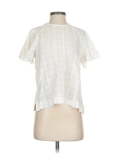 Pre-owned Hansel From Basel Short Sleeve Blouse In White