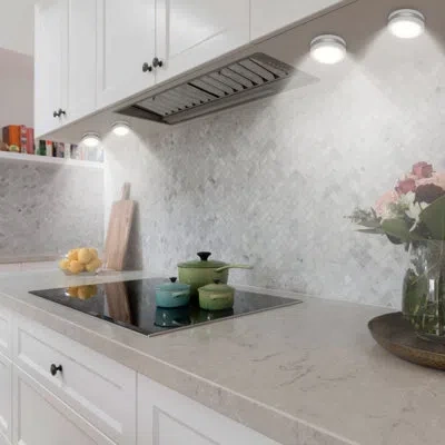 Hansen 6 - Light Led Under Cabinet Puck Light In Warm White