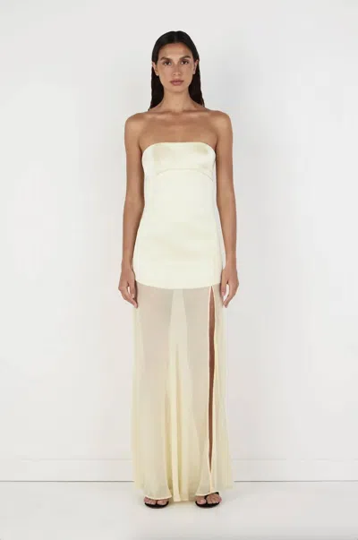 Hansen And Gretel Cara Flowy Dress In Butter In Yellow