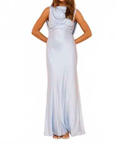 Hansen And Gretel Clara Maxi Dress In Glacier In Blue
