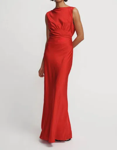 Hansen And Gretel Clara Maxi Dress In Samba Red