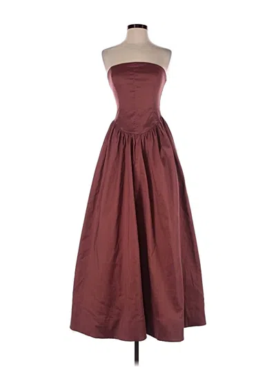 Pre-owned Hansen And Gretel Cocktail Dress In Burgundy