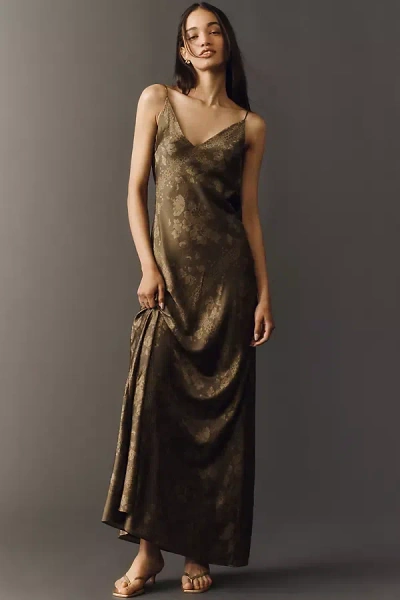 Hansen And Gretel Hayley Printed Midi Dress In Green