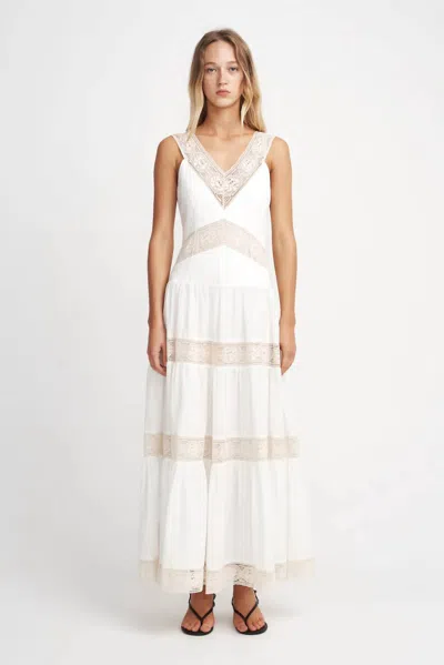 Hansen And Gretel Herron Dress In Ivory/beige In Black