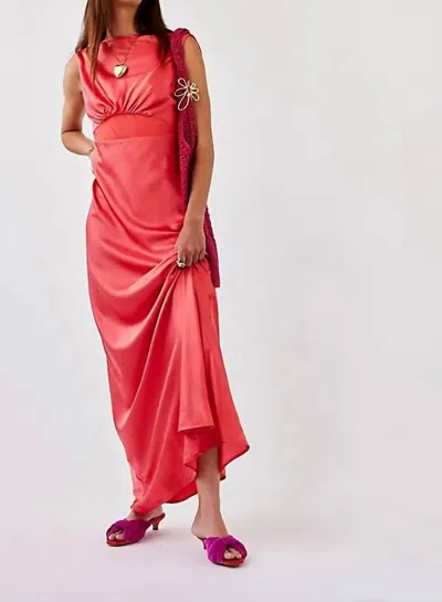 Hansen And Gretel Karina Slip Dress In Watermelon In Pink