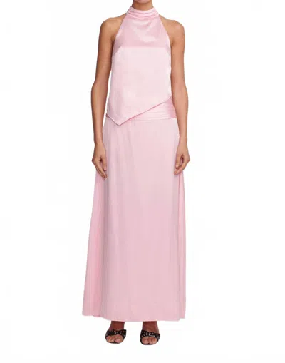 Hansen And Gretel Kloss Halter Top In Sherbet In Pink