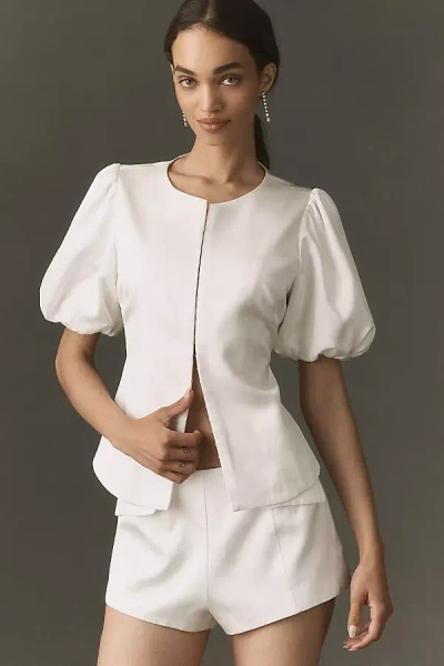 Hansen And Gretel Pellegrino Top And Jacques Shorts Set In White