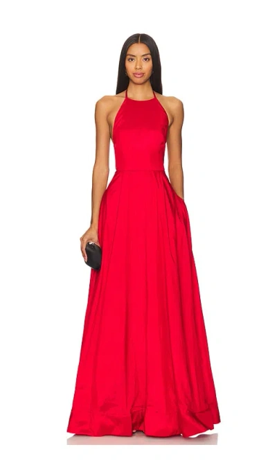 Hansen + Gretel Gilda Gown In Red