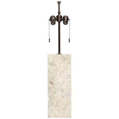 Pre-owned Hansen Lighting Co. Limestone Table Lamp For  In White