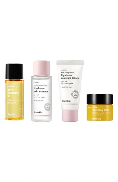 Hanskin Glass Skin On The Go Set In Transparent