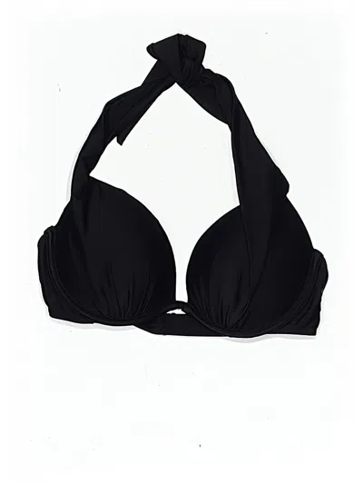 Pre-owned Hapari Swimwear Swimsuit Top Black Solid Pattern Swimwear