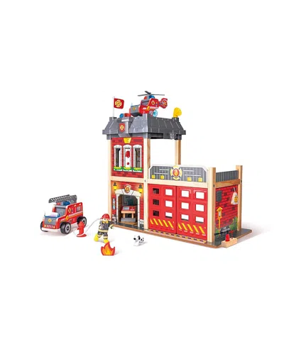 Hape City Fire Station - 3-10 Years In Red