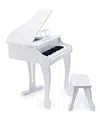 Hape Deluxe White Grand Piano Musical Toy In Multi