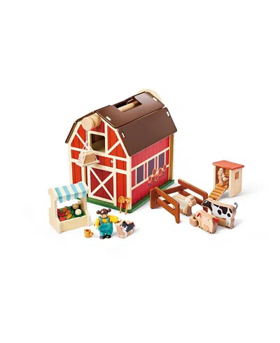 Hape Happy Farm Playset - 3-10 - Ages 2-4 In Red