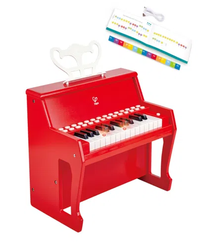 Hape Learn With Lights- Red Electronic Piano In Multi