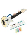 Hape Learn With Lights Blue Electronic Ukulele In Multi