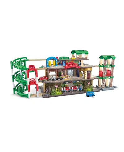 Hape Multi-level Railway City Set - 3-8 - Ages 2-4