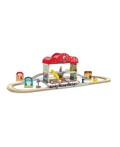 Hape Portable Train Station Set - 3-8 Years In Multi