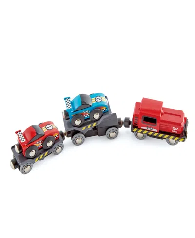 Hape Race Car Transporter Towing Playset In Multi