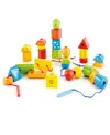 Hape String-along Ss Block Stacking Game In Multi