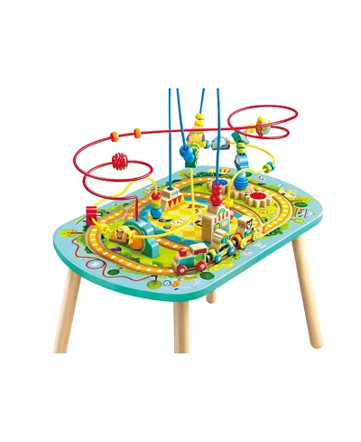Hape Twisting Railway Maze Table Months-4 - Ages 0-24 Months In Multi