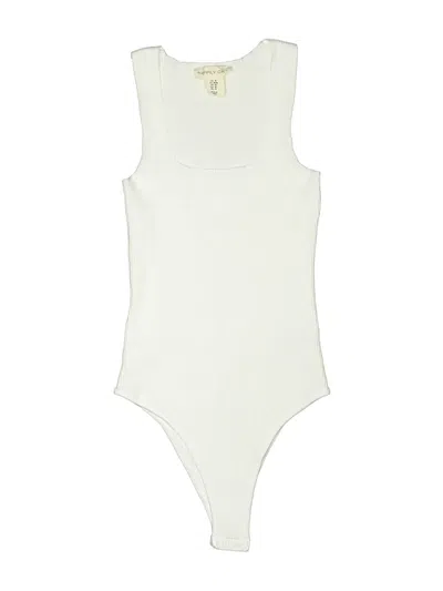 Pre-owned Happily Grey Bodysuit In White