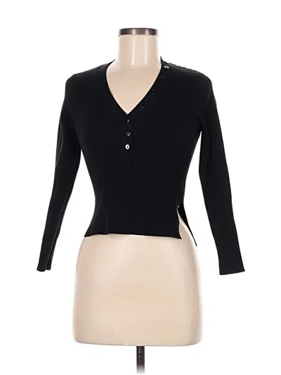 Pre-owned Happily Grey Cardigan Sweater In Black