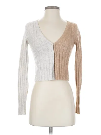 Pre-owned Happily Grey Cardigan Sweater In Brown