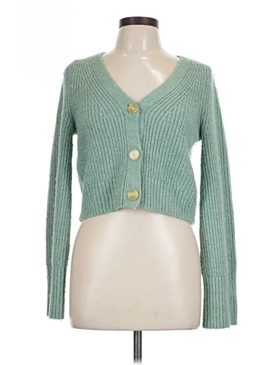 Pre-owned Happily Grey Cardigan Sweater In Green