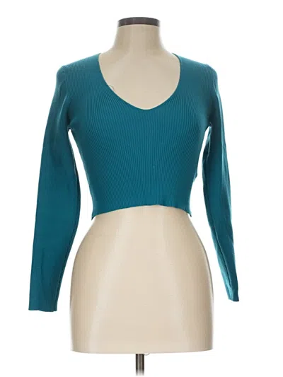 Pre-owned Happily Grey Cardigan Sweater In Teal