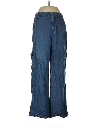 Pre-owned Happily Grey Cargo Pants In Blue