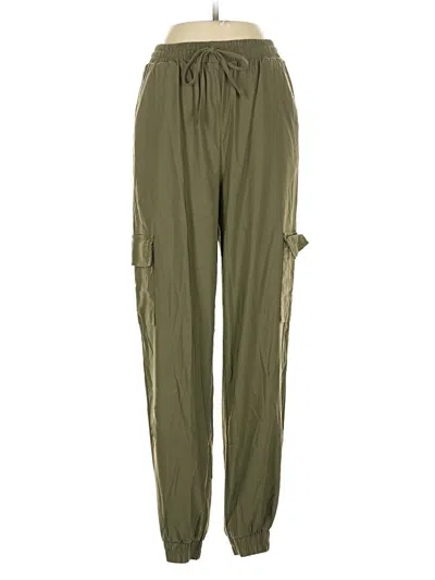 Pre-owned Happily Grey Cargo Pants In Green