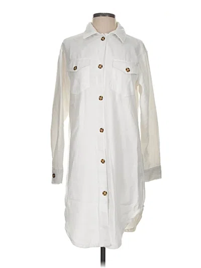 Pre-owned Happily Grey Casual Dress In White