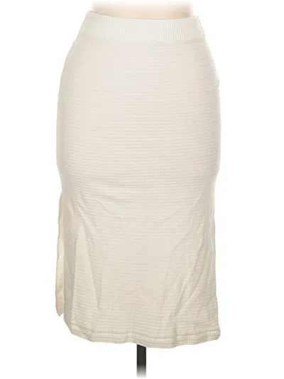 Pre-owned Happily Grey Casual Skirt In Ivory