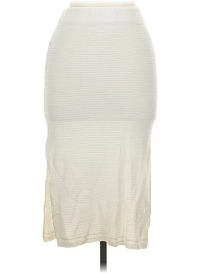Pre-owned Happily Grey Casual Skirt In Ivory