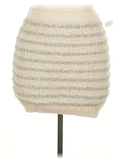 Pre-owned Happily Grey Casual Skirt In White