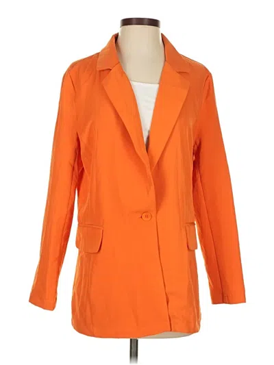 Pre-owned Happily Grey Kimono In Orange