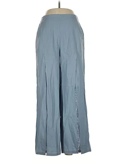 Pre-owned Happily Grey Linen Pants In Blue