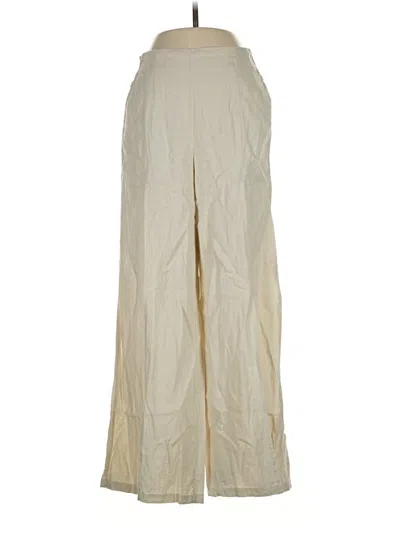 Pre-owned Happily Grey Linen Pants In Ivory