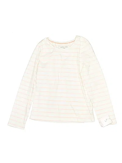 Pre-owned Happily Grey Kids' Long Sleeve T-shirt In White