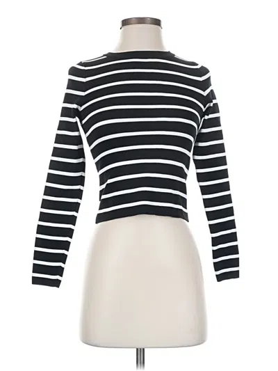 Pre-owned Happily Grey Long Sleeve Top Black Turtleneck Tops