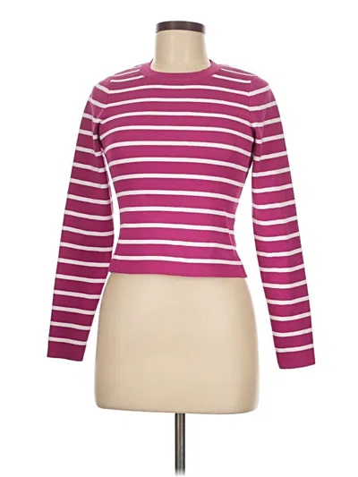 Pre-owned Happily Grey Long Sleeve T-shirt In Pink