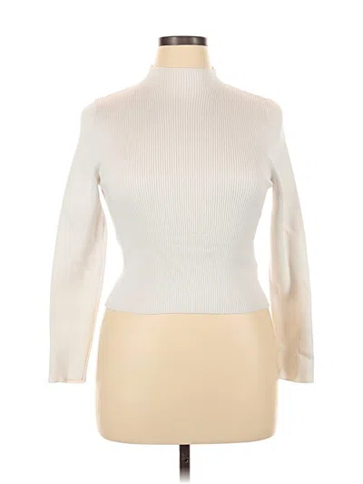 Pre-owned Happily Grey Long Sleeve Turtleneck In Ivory